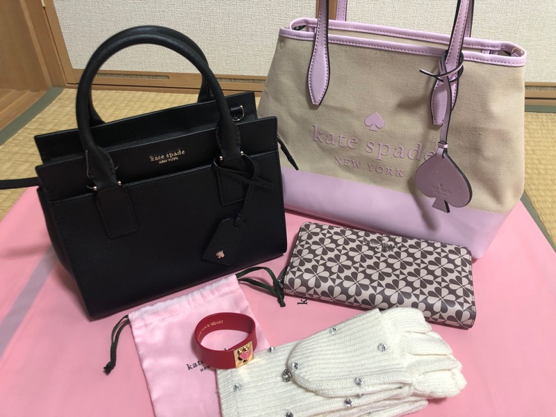 ケイトスペードの福袋当たりだった凄く嬉しい♡♡ キャンバス地の
