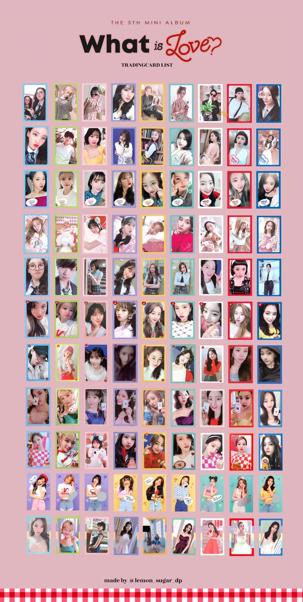 What is Love? トレカ一覧 #TWICEトレカリスト #TWICE子片 #TWICE交換
