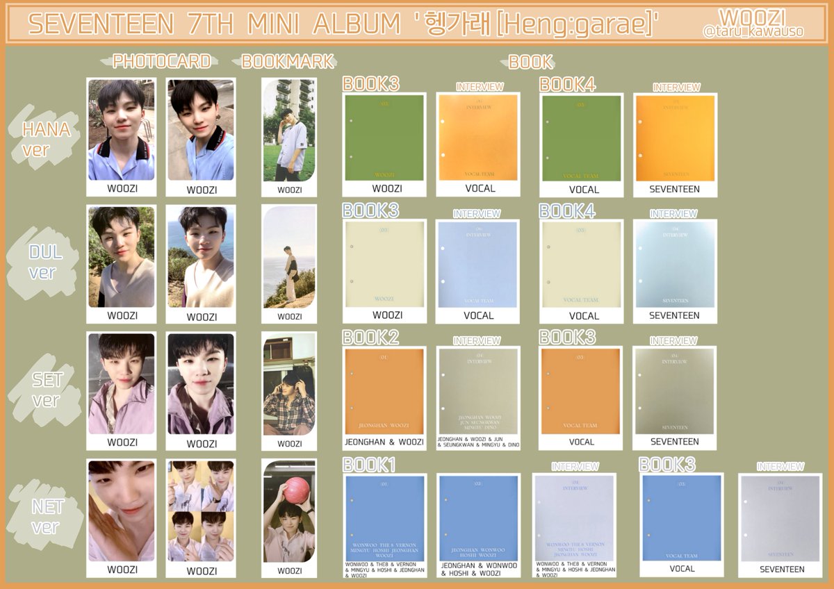 SEVENTEEN セブチ 헹가래 Heng:garae ヘンガレ PHOTOCARD BOOKMARK