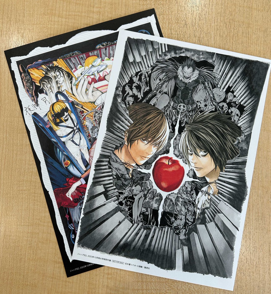 SQ.10月号、明日4日発売❗ DEATH NOTE20周年原画展開催記念カラー