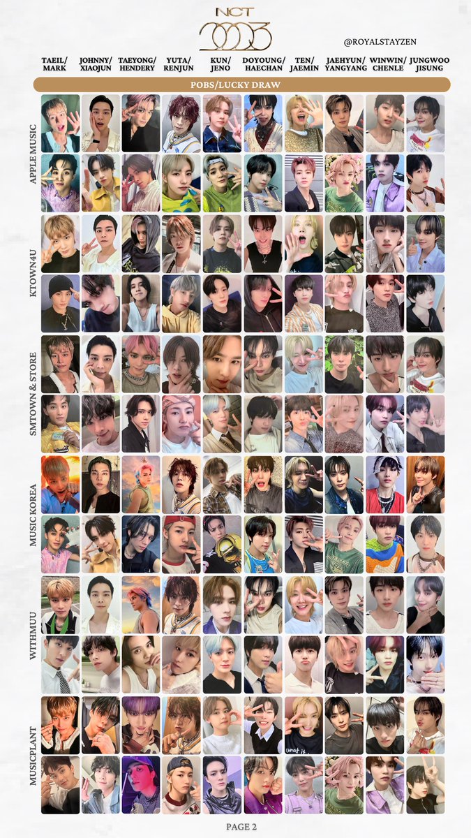 NCT The 4th Album 'GOLDEN AGE' Photocard/ PC templates 엔시티 골든