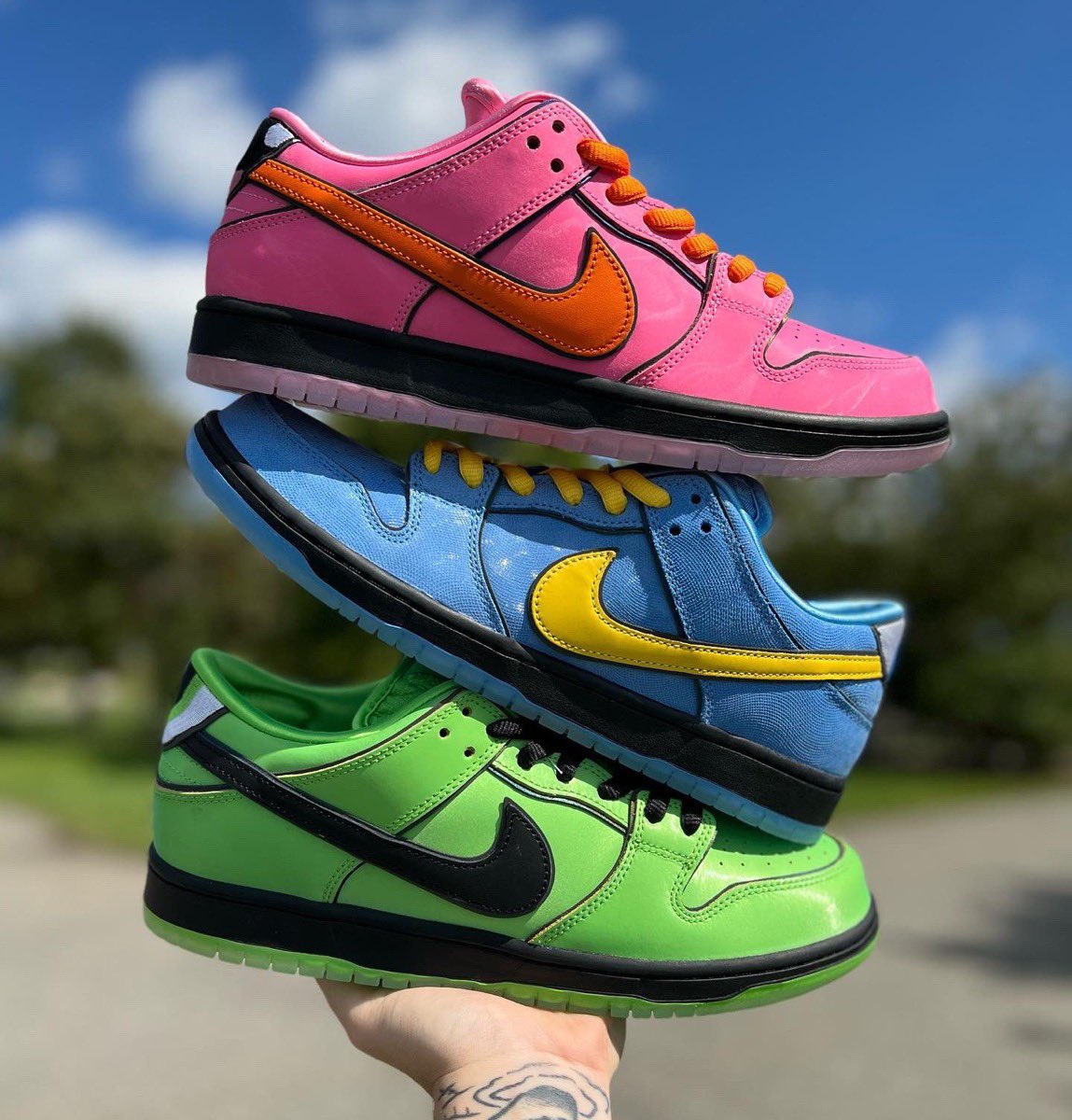 The Powerpuff Girls × Nike SB Dunk Low Pro QS［パワーパフガールズ