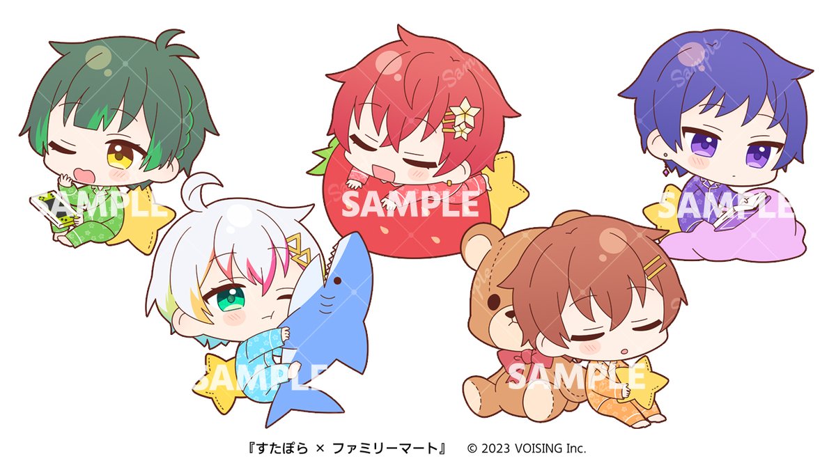 🌙お仕事告知🌙 『すたぽら × ファミリーマート』ハート型缶バッジ SD