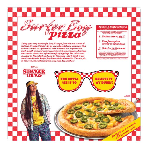 ストレンジャー・シングス」Surfer Boy Pizza（冷凍）が ウォルマート