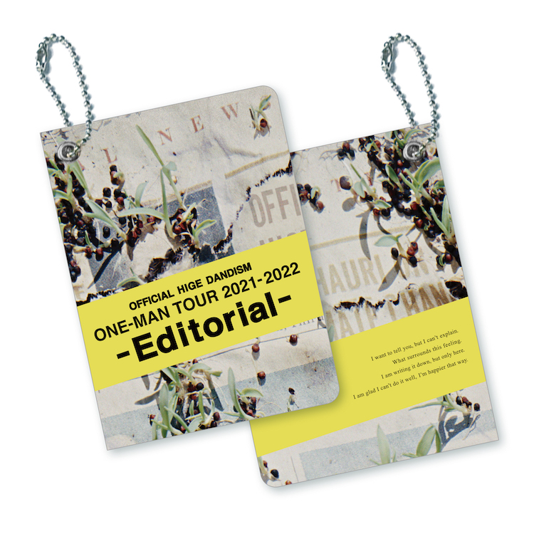 official髭男dism editorial ツアー会場限定パスケース