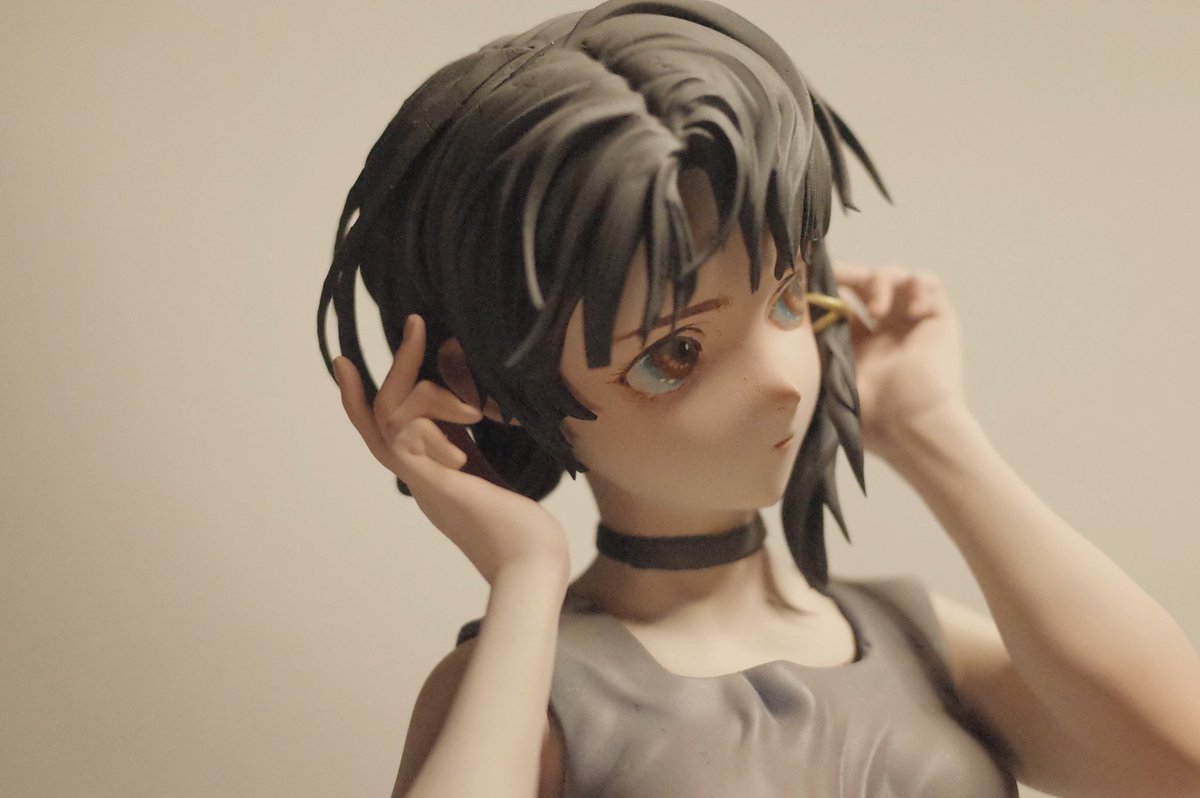 serial experiments lainより 岩倉玲音 半身像(全高20㎝) 塗装見本