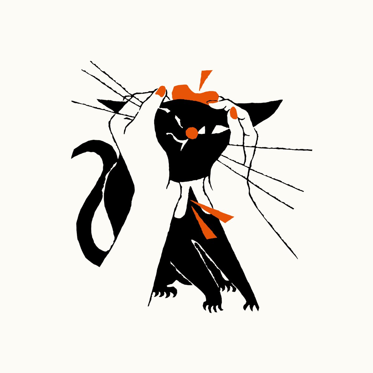 むにゅ #黒ねこ意匠 #原画 #くろねころびんちゃん 」|黒ねこ意匠のイラスト