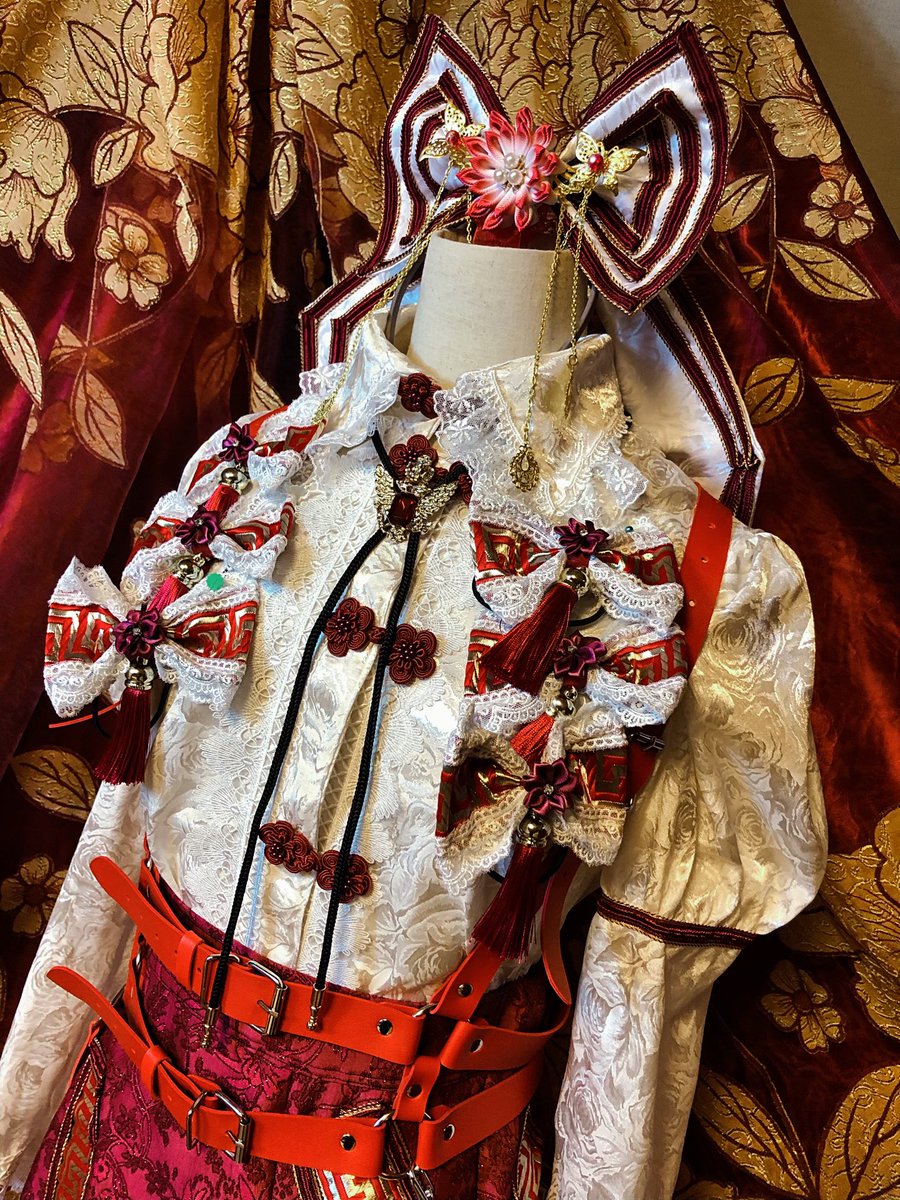 東方Project 藤原妹紅 アレンジ衣装 オーダーウィッグ こちら完成致し