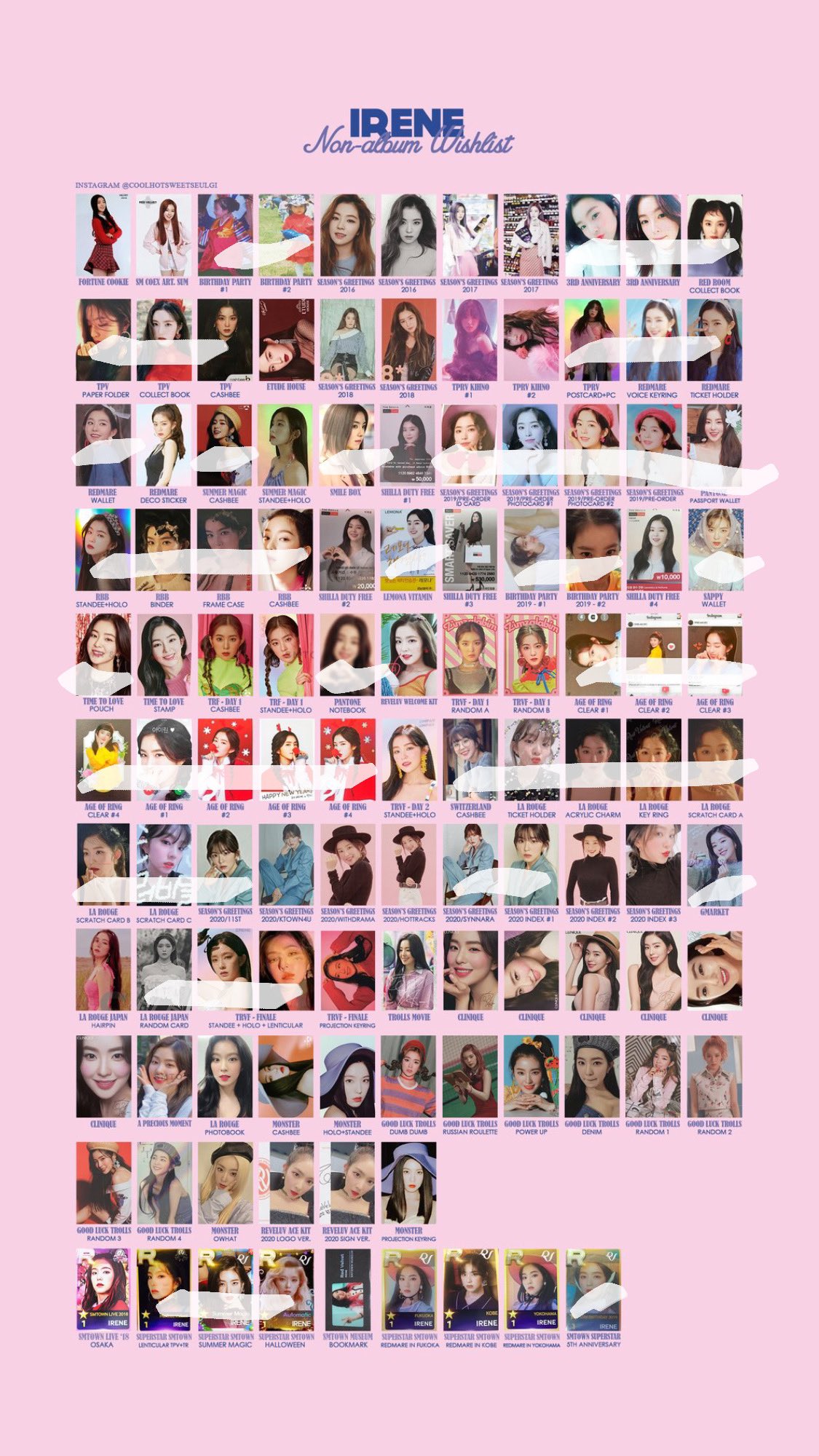 RedVelvet レドベル トレカ コレクトブック アイリーン redvelvet