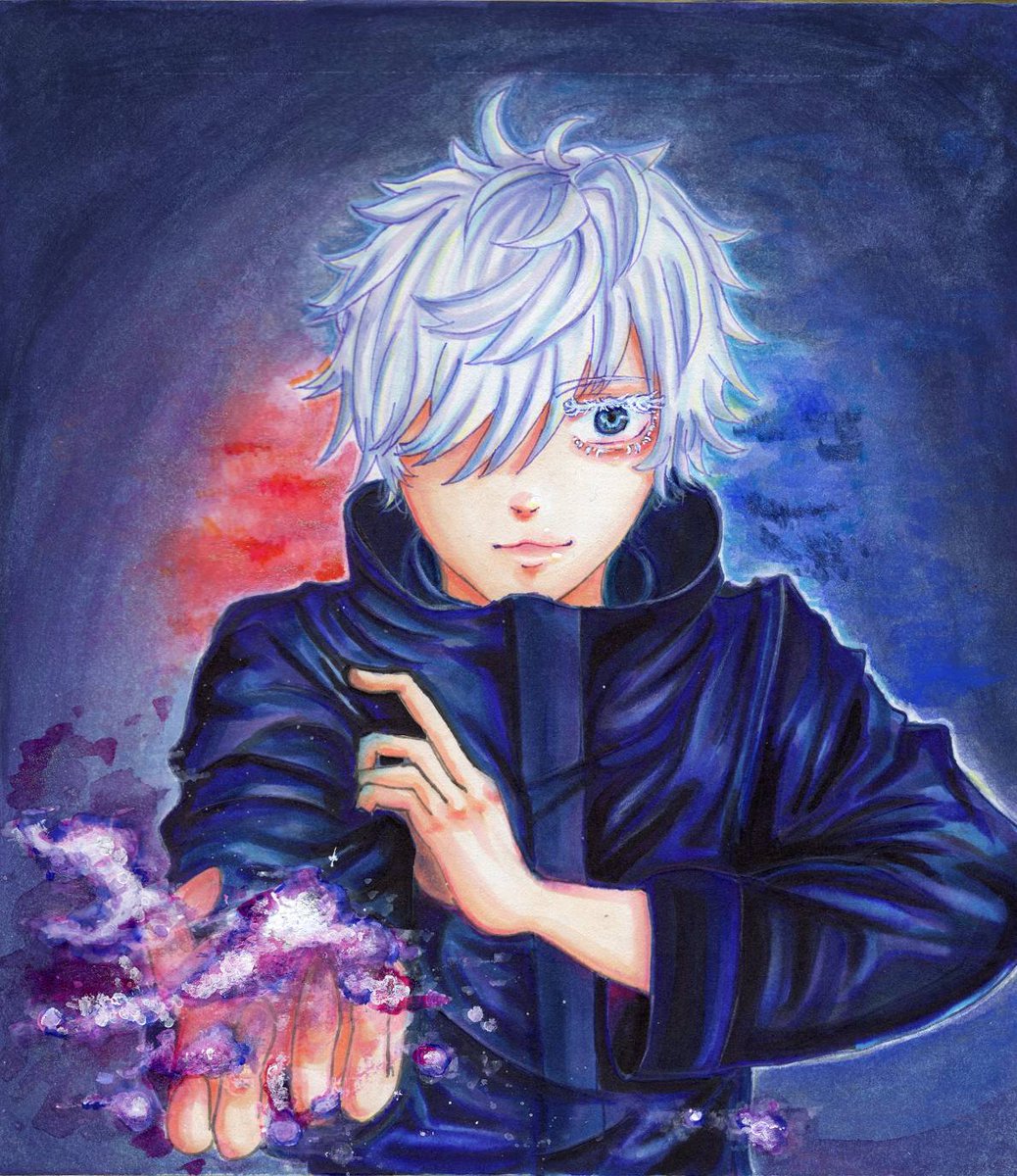 五条 悟様を描いてみた #五条 #五条悟 #アナログ #アナログイラスト