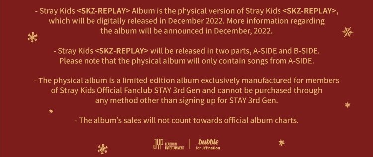 INFO] SKZ-REPLAY Album (SKZ-RECORD & SKZ-PLAYER combined) will be