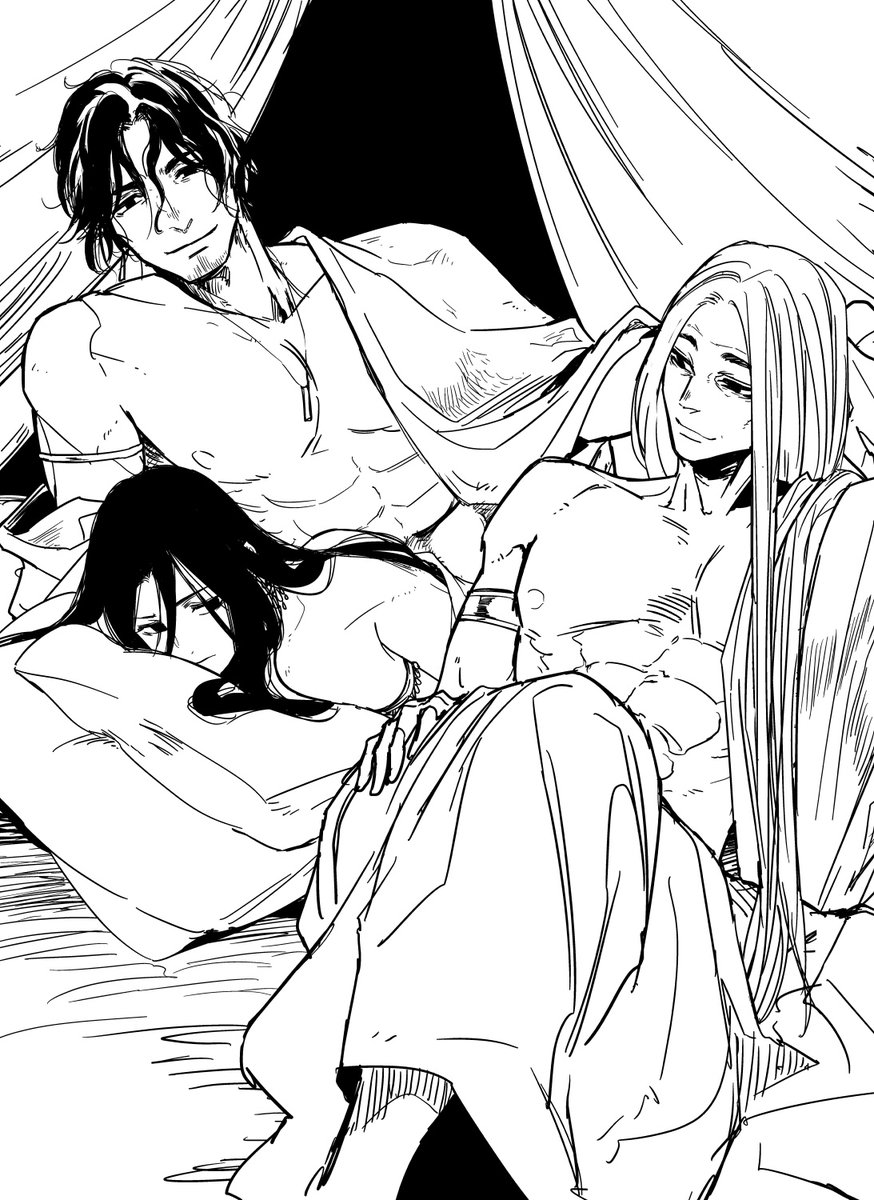 冥界の神々描きたくてしかたないらくがき ＃ゆかいな神統記