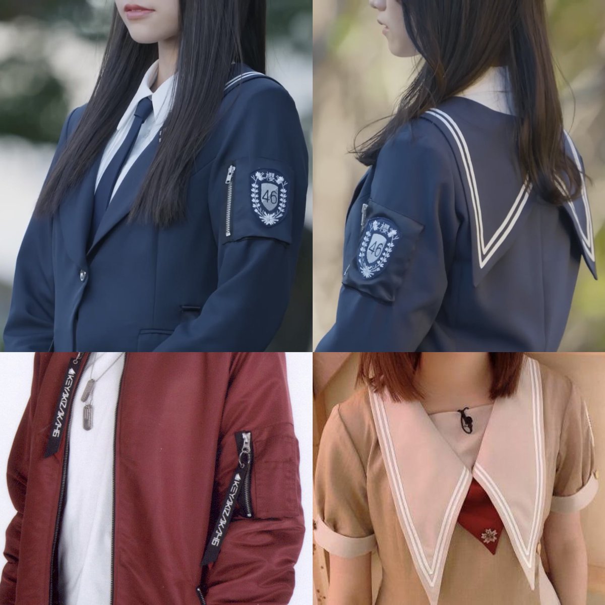 欅坂から櫻坂の歴代衣装・制服の意匠を継ぐような既視感溢れる