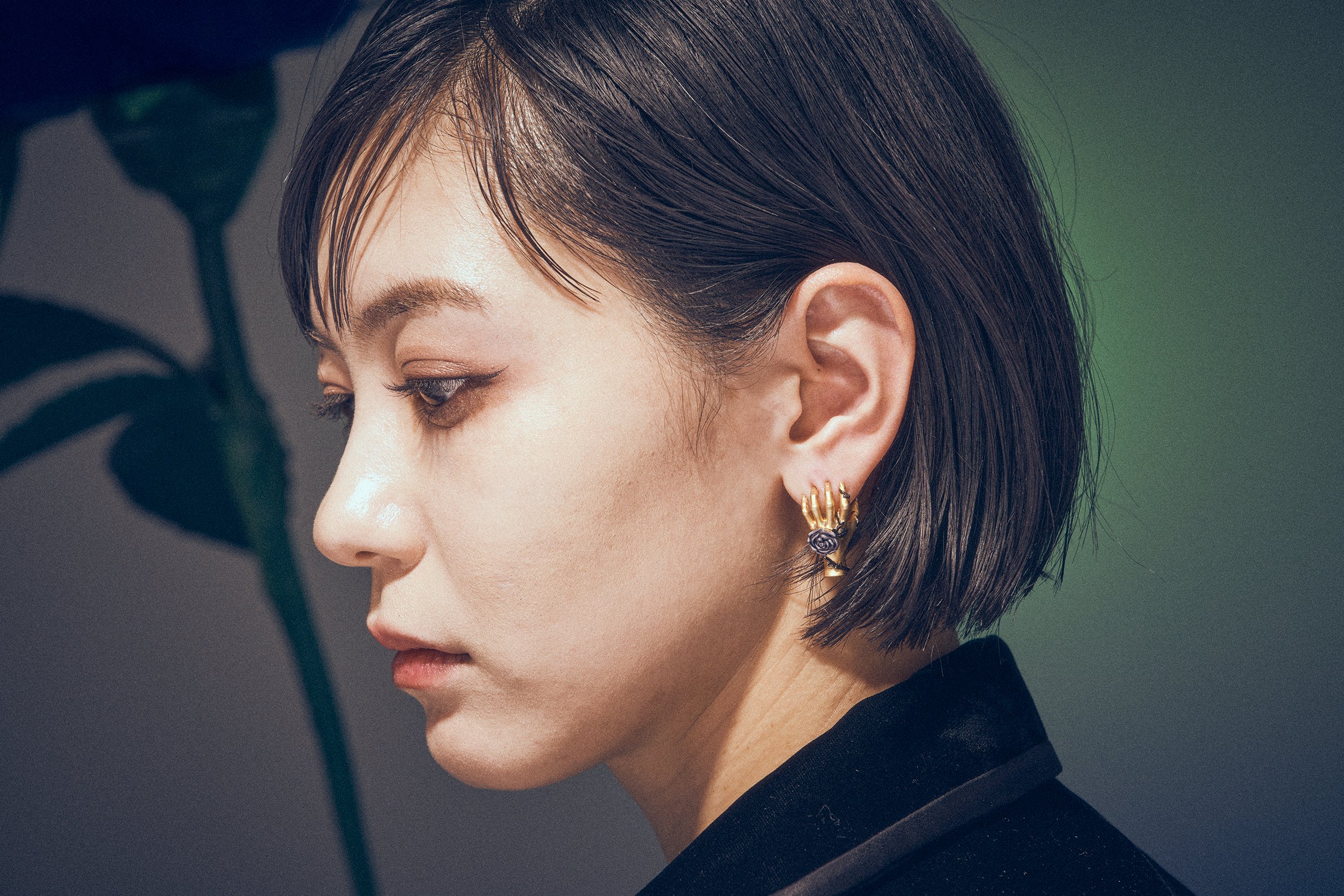 hazama 惹きずり込まれる運命のピアス ピンクゴールド hazama 惹きずり