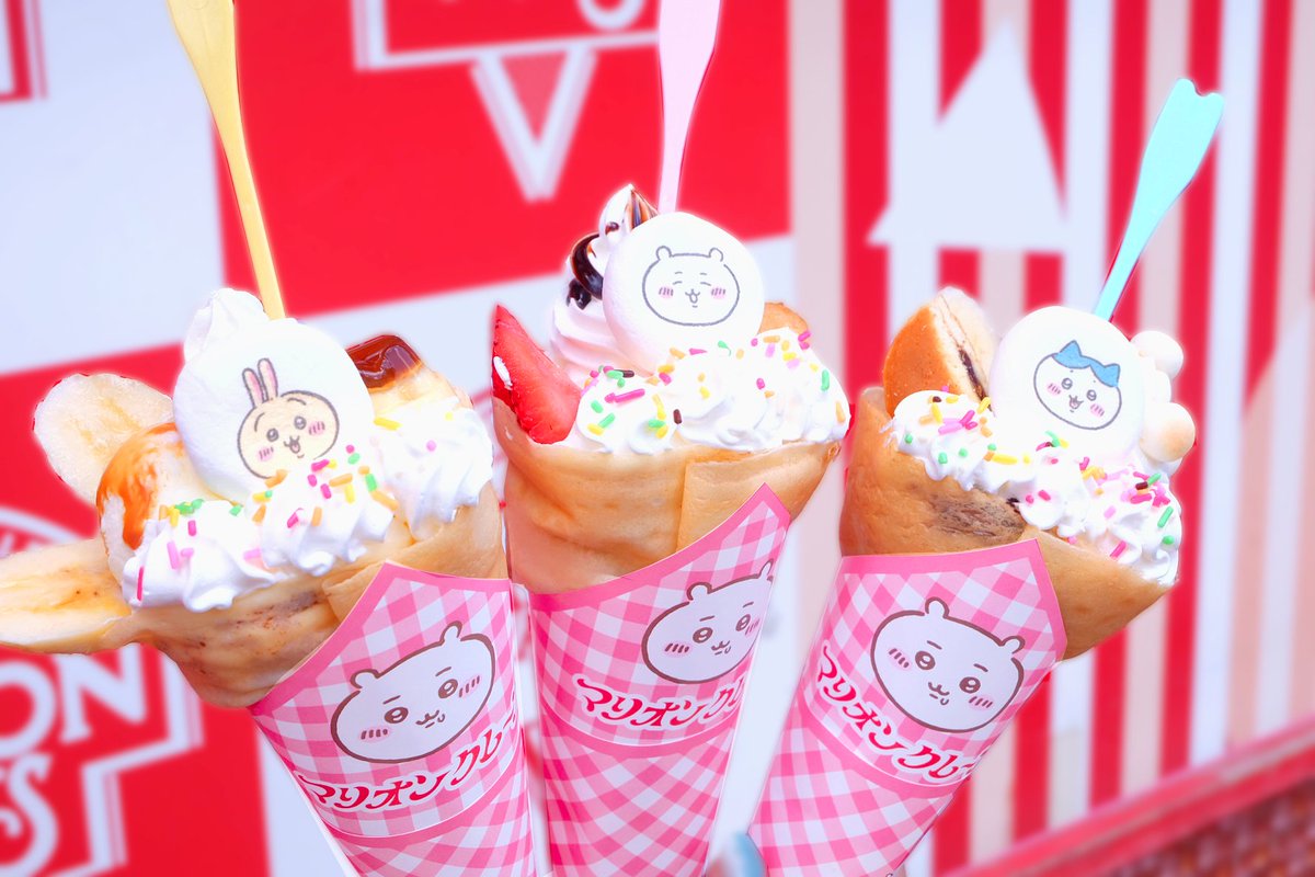 ちいかわらんど原宿店』1周年記念×マリオンクレープのコラボ開催中