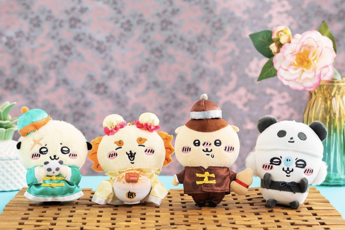 ついにこのあと18時から🥟／ #ちいかわ飯店 のぬいぐるみたちが 本日18