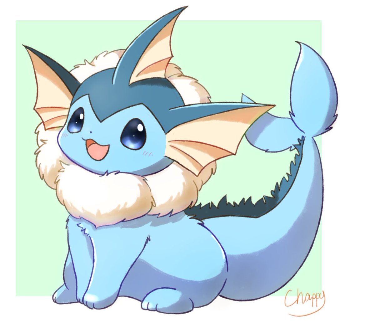 シャワーズ「ふわふわシャワーズ? 」|チャッピー🦊🐾のイラスト