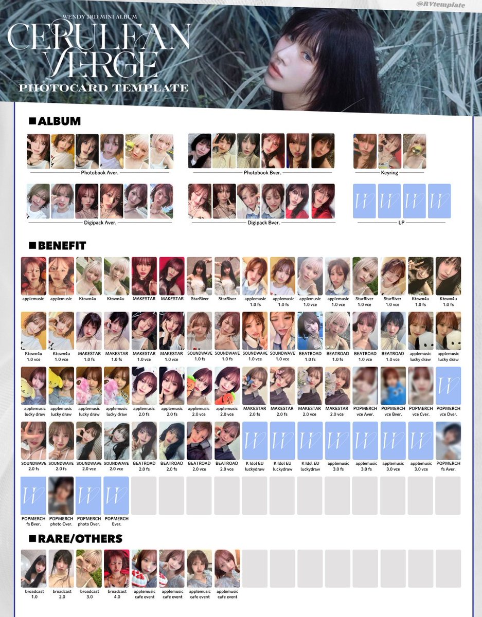 WENDY 웬디 ウェンディ The 3rd Mini Album [Cerulean Verge