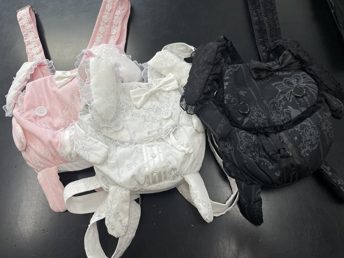 h.NAOTO Gothic Lolita Style Rabbit Backpack】 🐰Lovely Bunny Frill