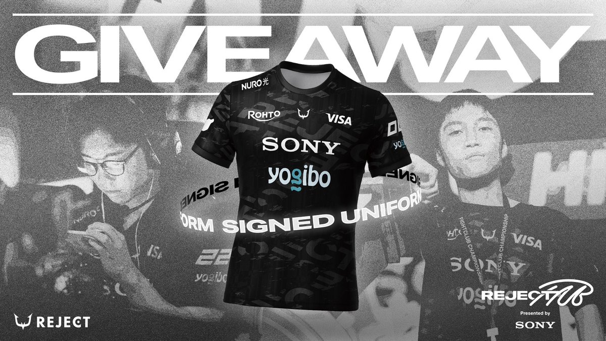 好きなメンバーのサイン入りユニフォームが当たる REJECT HUB