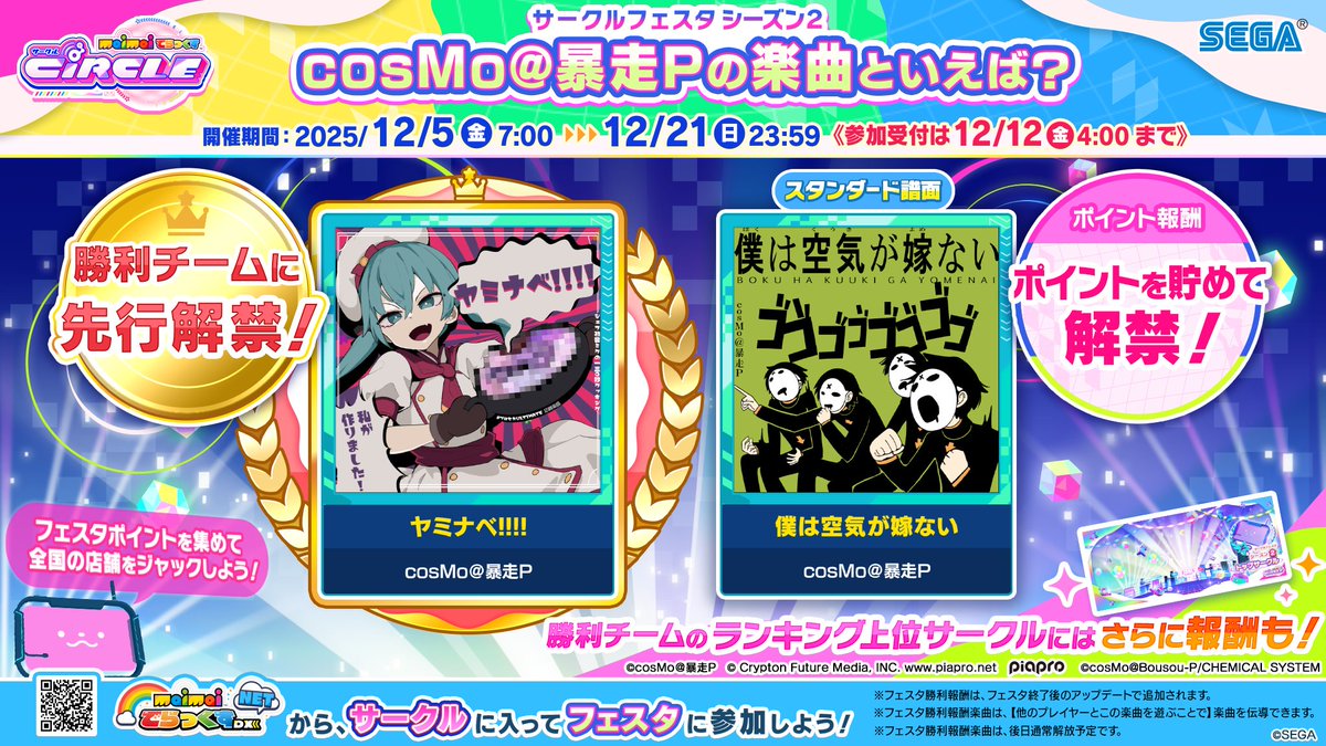 サークルフェスタ シーズン2 報酬公開！】 [ ・〰・ ]【フェスタに参加