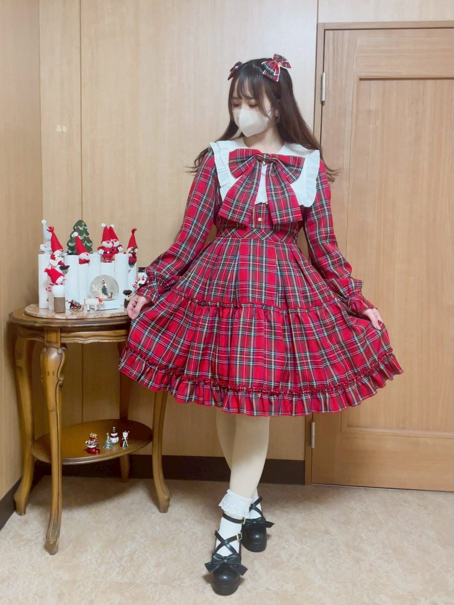 🎁new🎁 Dolly Holidayチェックティアードワンピース(ミドル丈