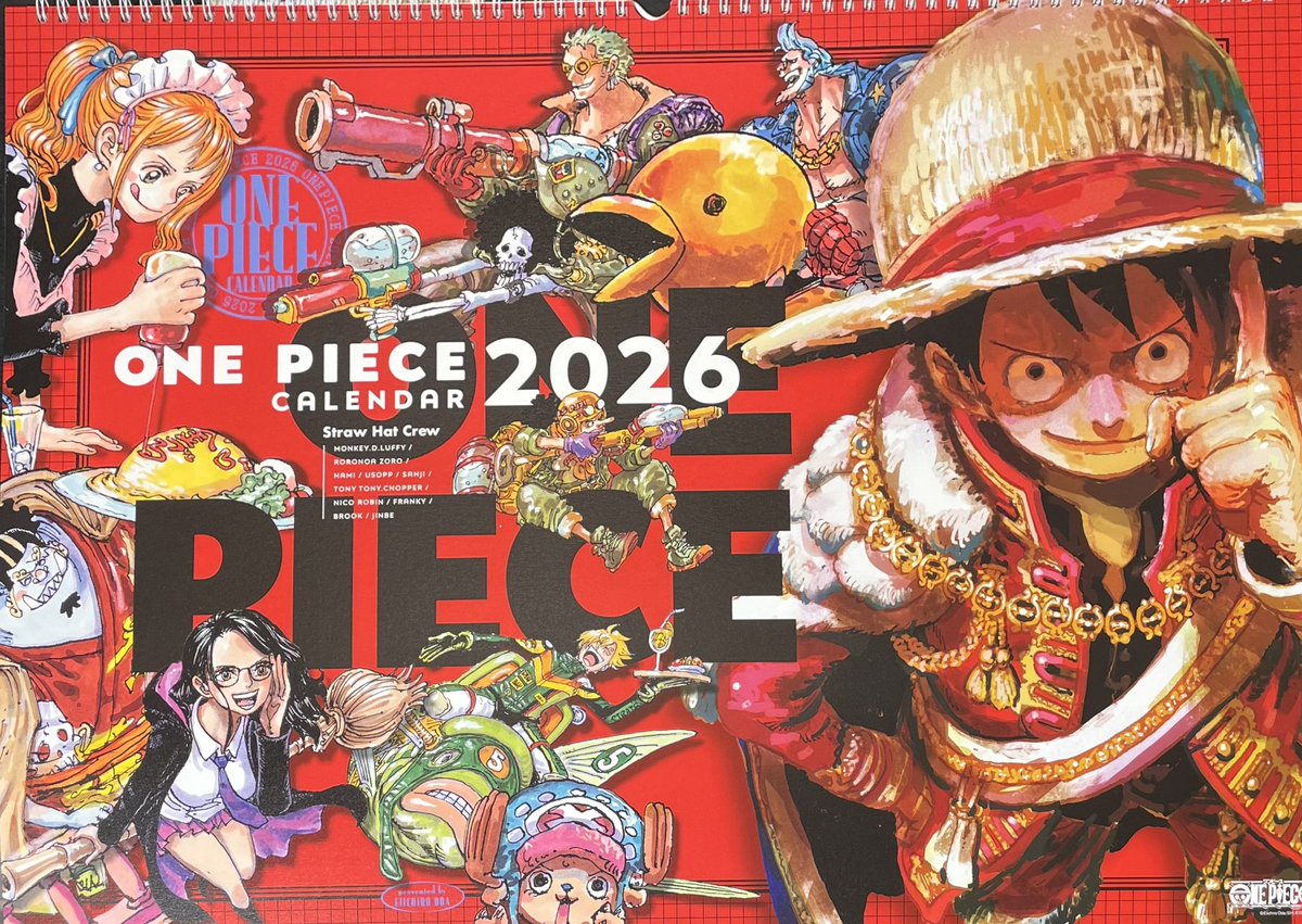 新商品】原画商品 『ONE PIECE』コミックカレンダー(大判)2026 3,960円
