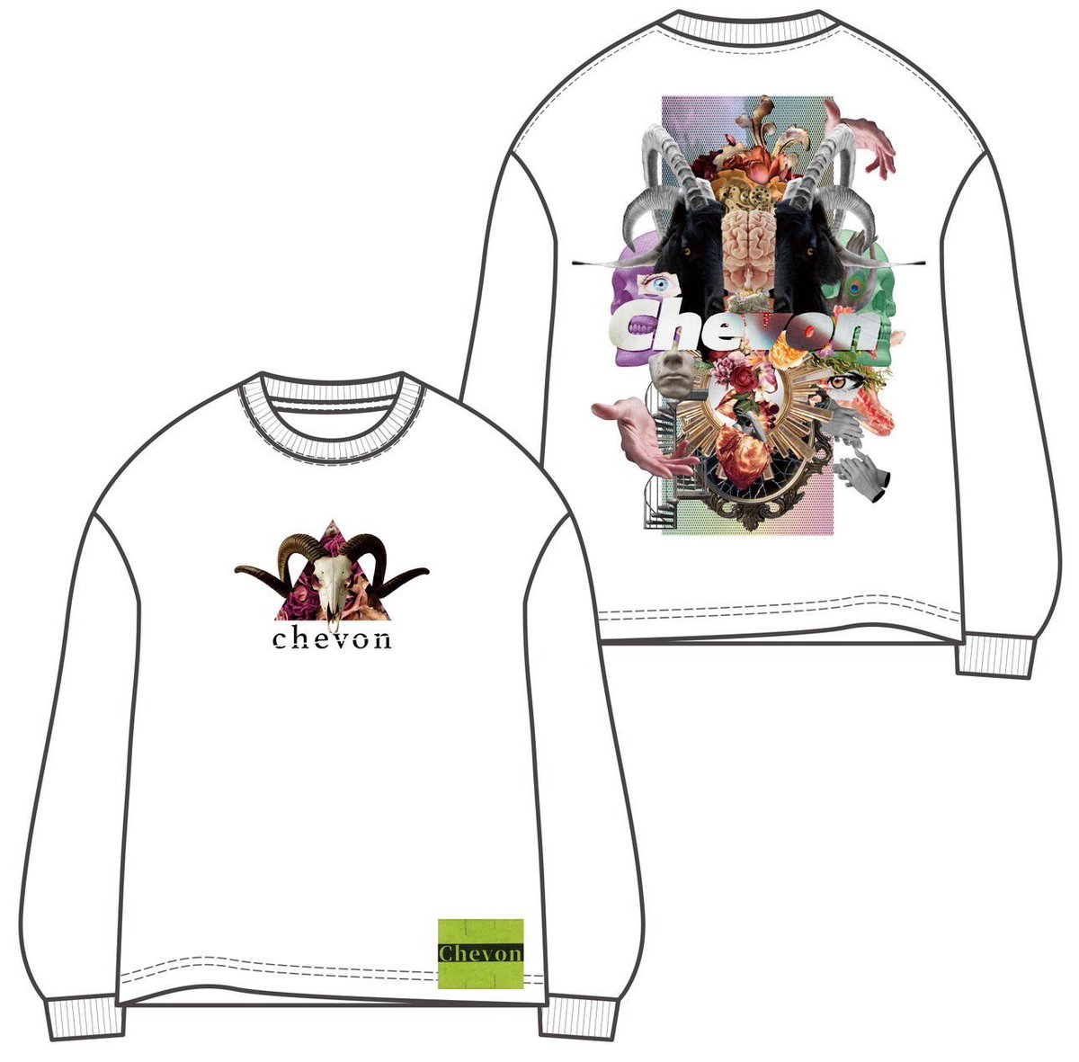 ChevonコラージュアートロンT