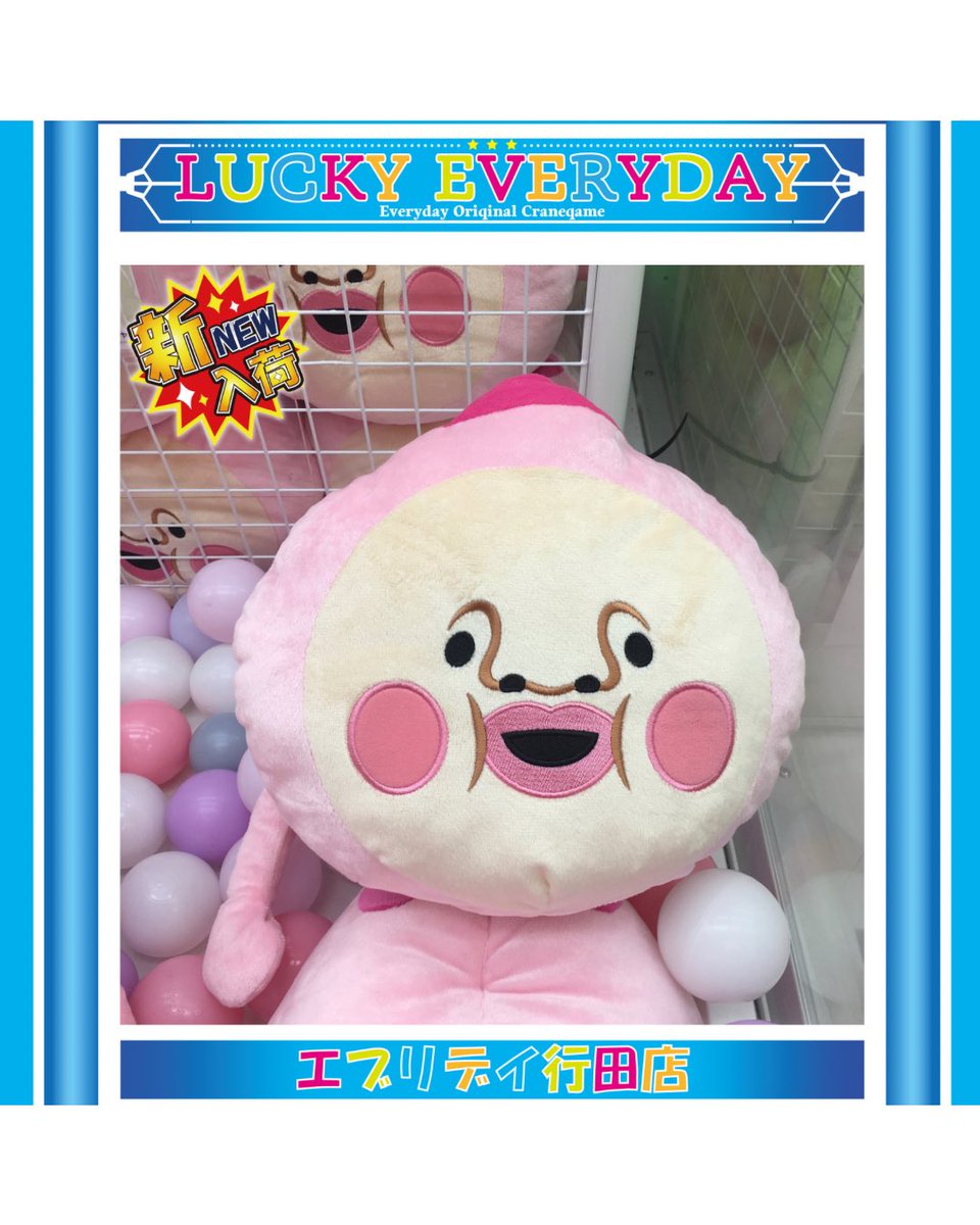 景品情報】 当店1階にて、こびとづかん寝そべりBIGぬいぐるみ展開