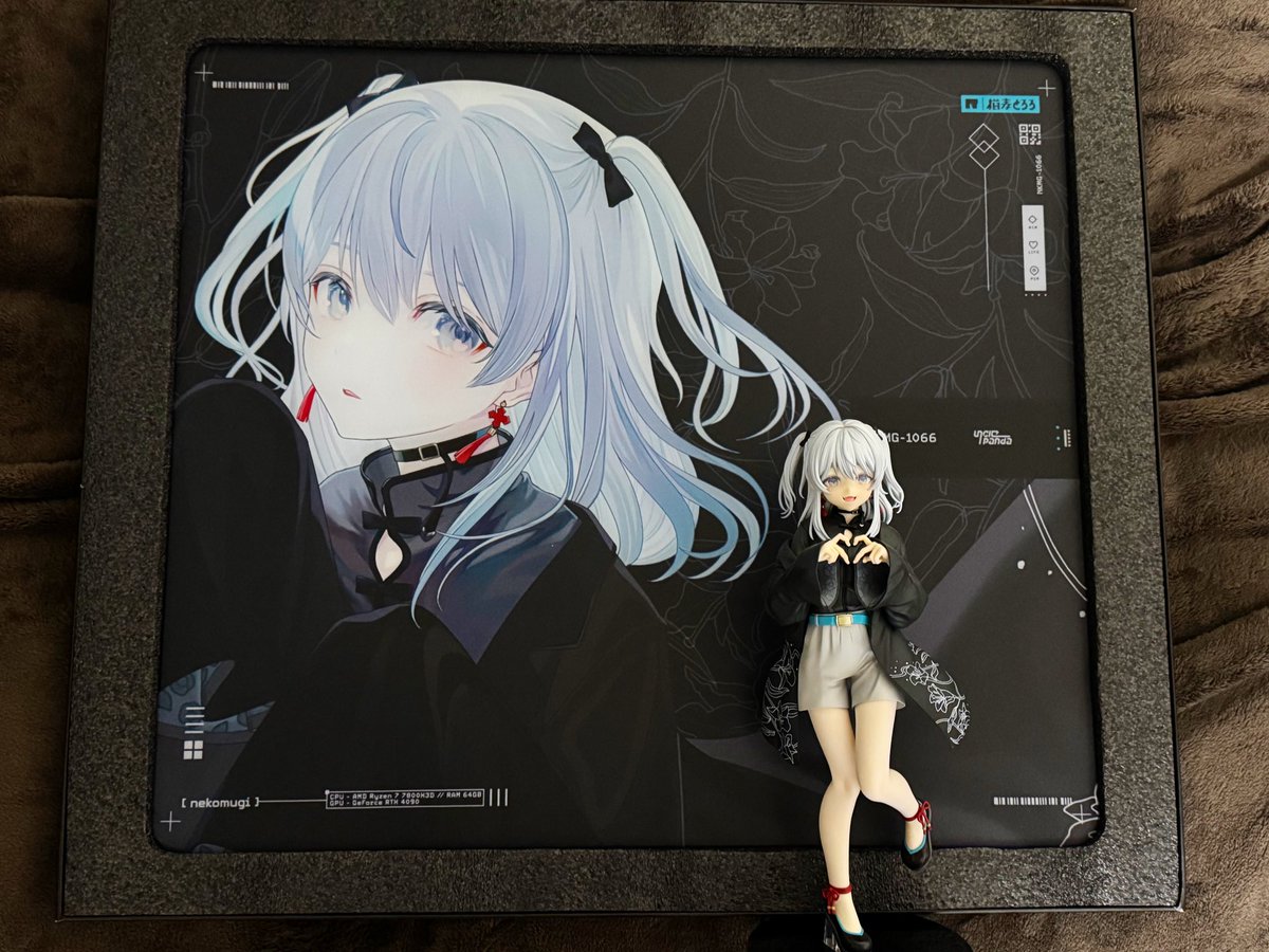 猫麦とろろ とろちゃんのガラスマウスパッド速攻届いた！！！嬉しい