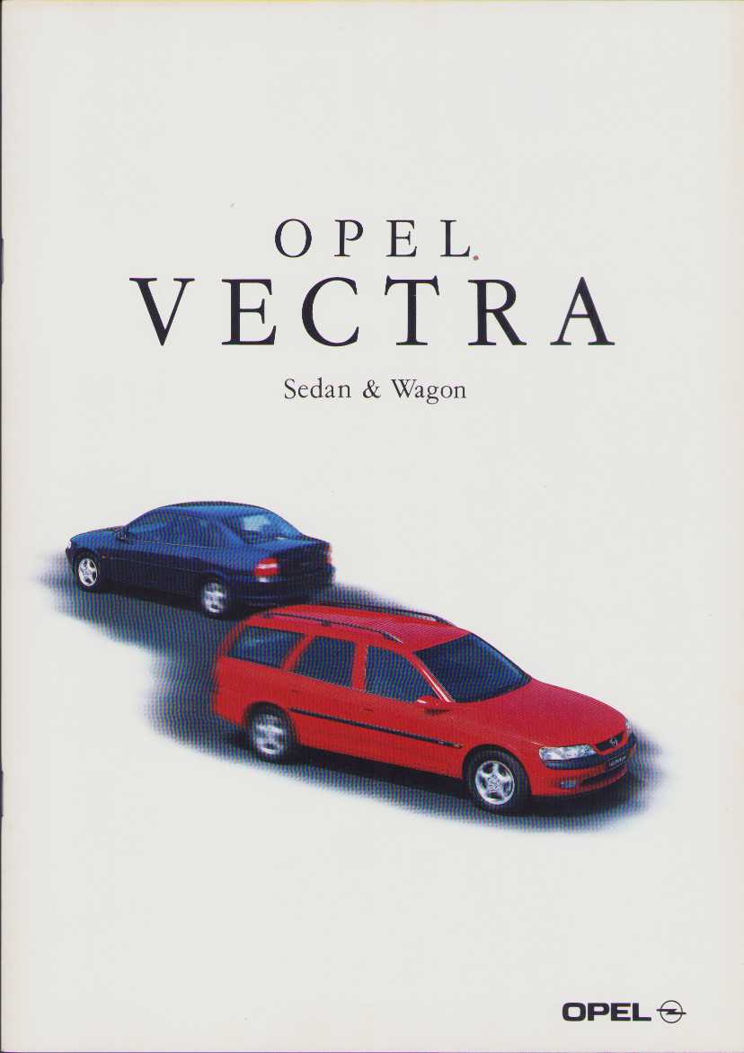 1997年10月版、オペル ベクトラ のカタログ。 '95年に2代目へFMCされた