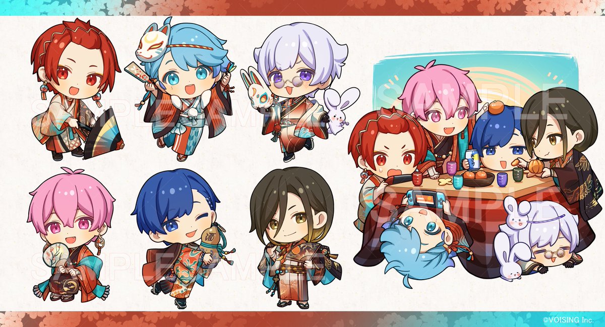 いれいす】さんの2026年お正月グッズのビジュアルを担当させていただき