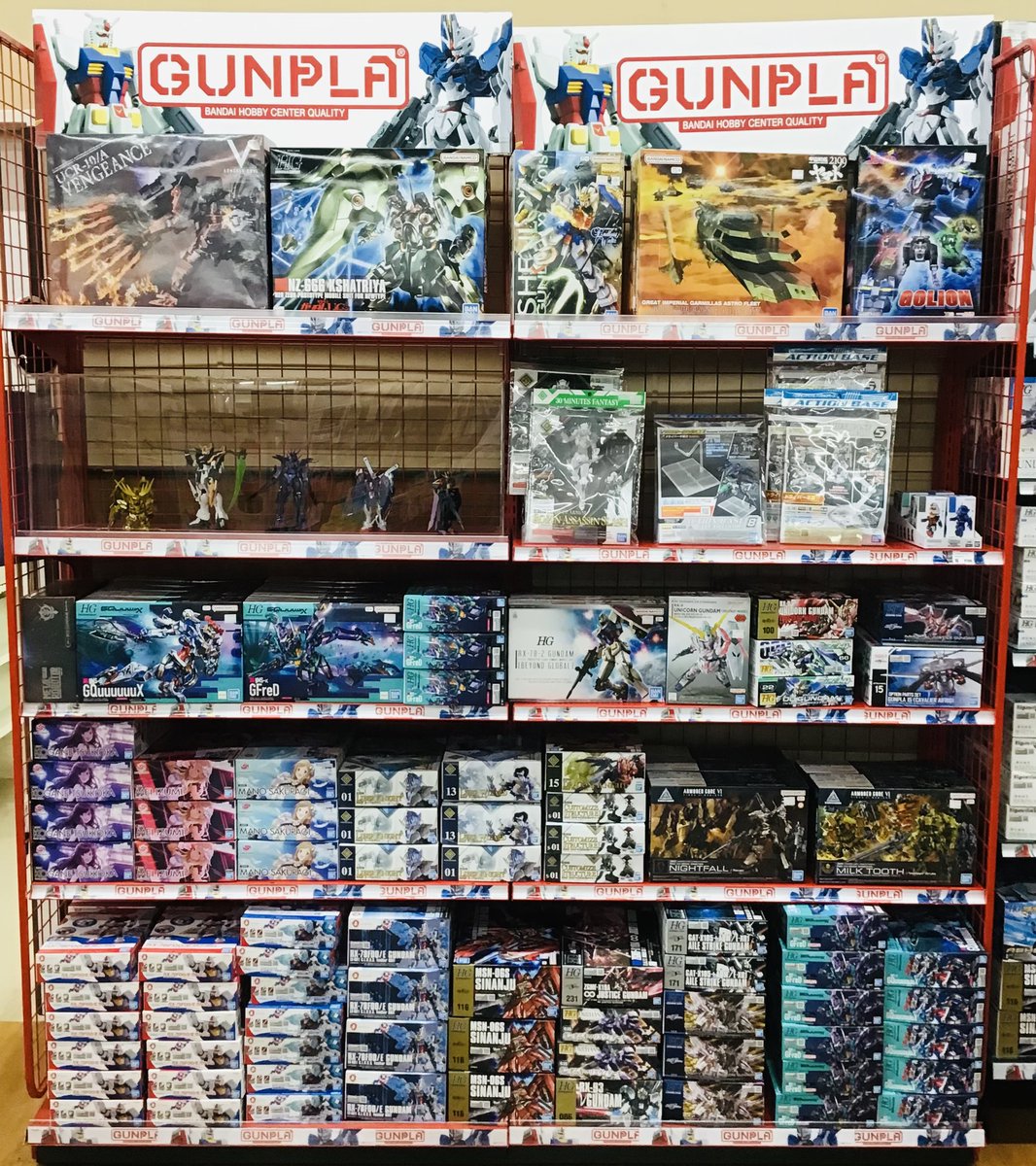 好評発売中🤖／ 本日のプラモ売り場の様子です✨ GQuuuuuuXシリーズの