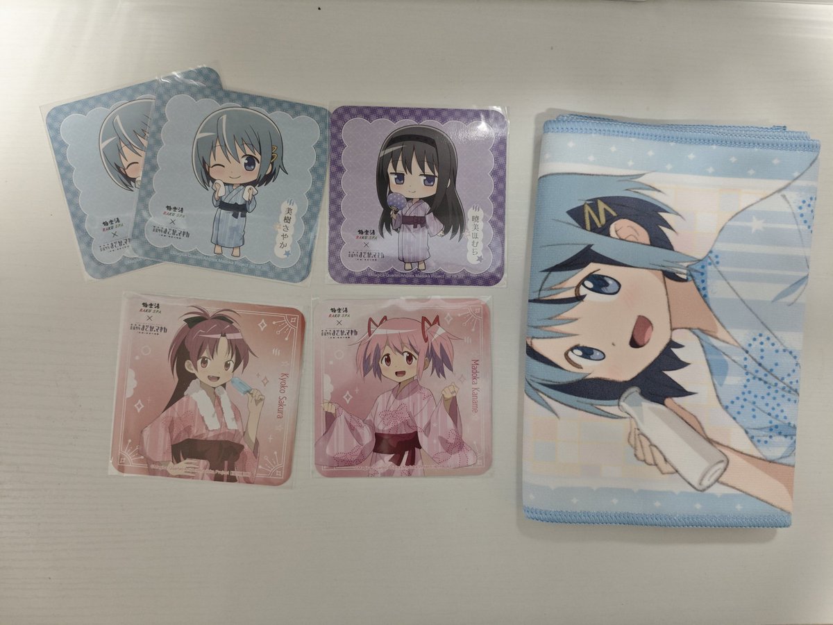 魔法少女まどか⭐︎マギカ まどマギ 極楽湯 マフラータオル まどか