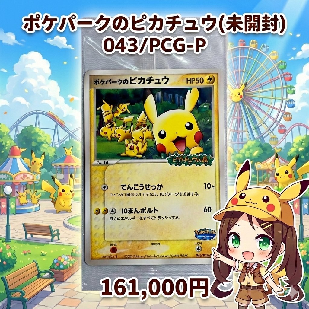 ポケパークのピカチュウ 未開封 プロモ 053/PCG-P ポケパークの
