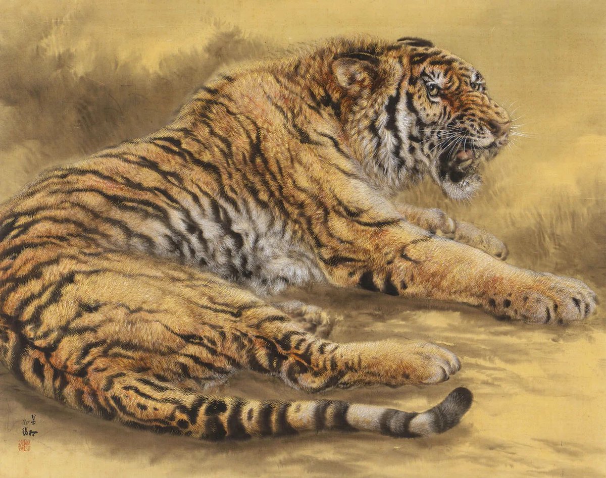 大橋翠石《大猛虎之図》個人蔵 #阪神タイガース のリーグ優勝で