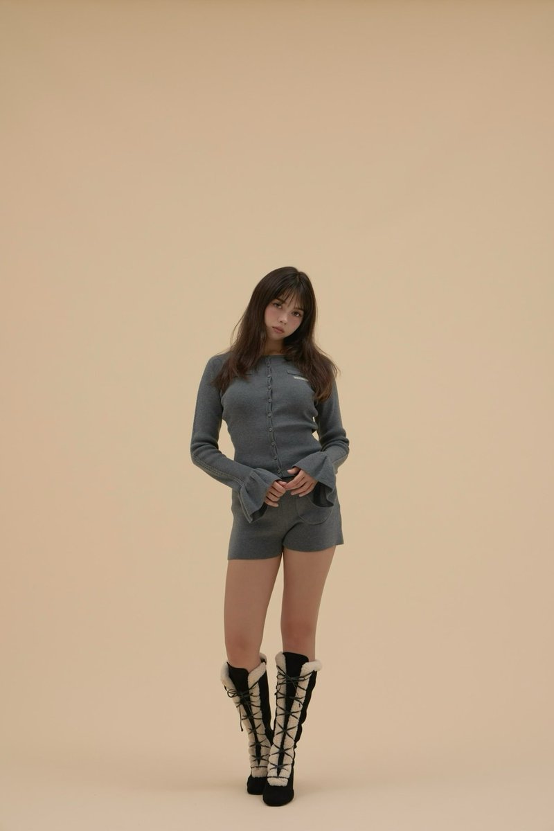 Rosalia lace up boots color beige/black size 36/37/38 ¥22000-tax