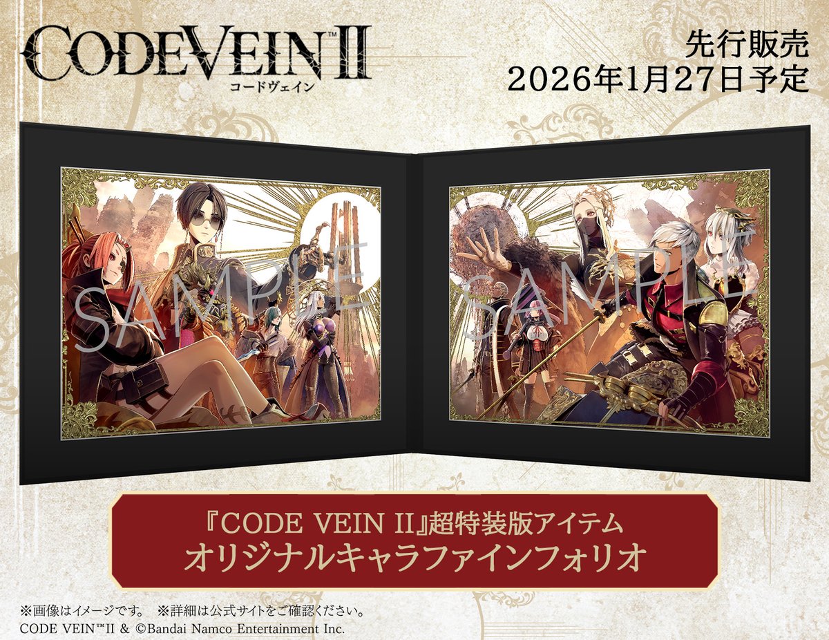 CODEVEIN2 超特装版アイテム オリジナルキャラファインフォリオ