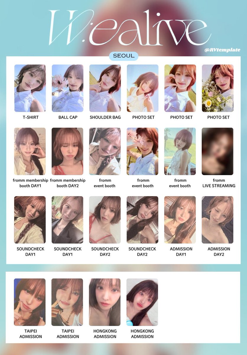 red velvet RBBバインダー  ウェンディ トレカ RED VELVET WENDY The 3rd Mini Album Cerulean Verge POB Photocard