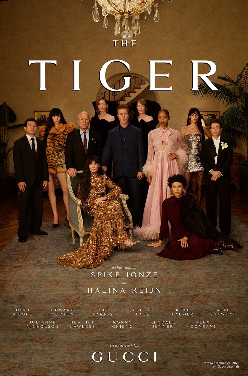 グッチ の新たな章の幕開けを告げる短編映画『The Tiger』のプレミアが