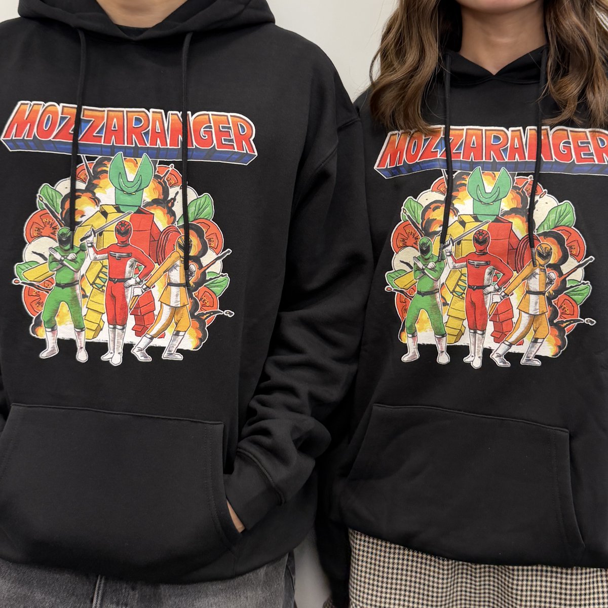 🏯おすすめ商品紹介🏯 ☆乳球戦隊モッツァレンジャーパーカー あの