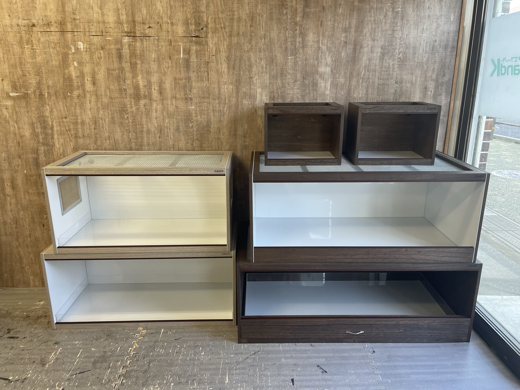 m*様 爬虫類ケージ FandK Pieni ウォルナット m*様 爬虫類ケージ FandK