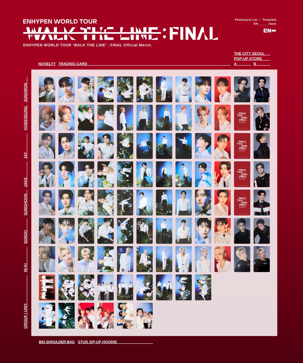 🍥⸝꙳ ENHYPEN WORLD TOUR 'WALK THE LINE' : FINAL ⁡ Official Merch