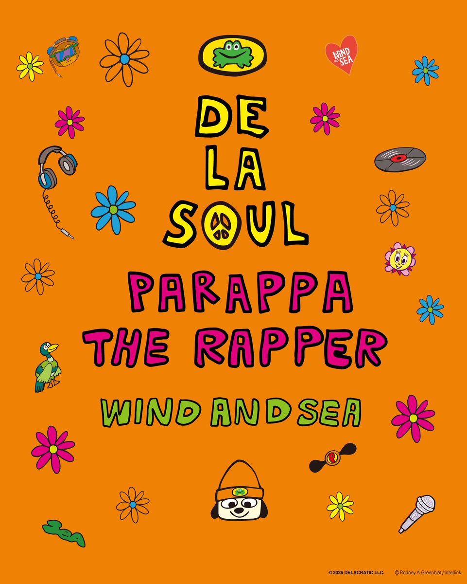 De La Soul x PARAPPA THE RAPPER x WIND AND SEA Collaboration