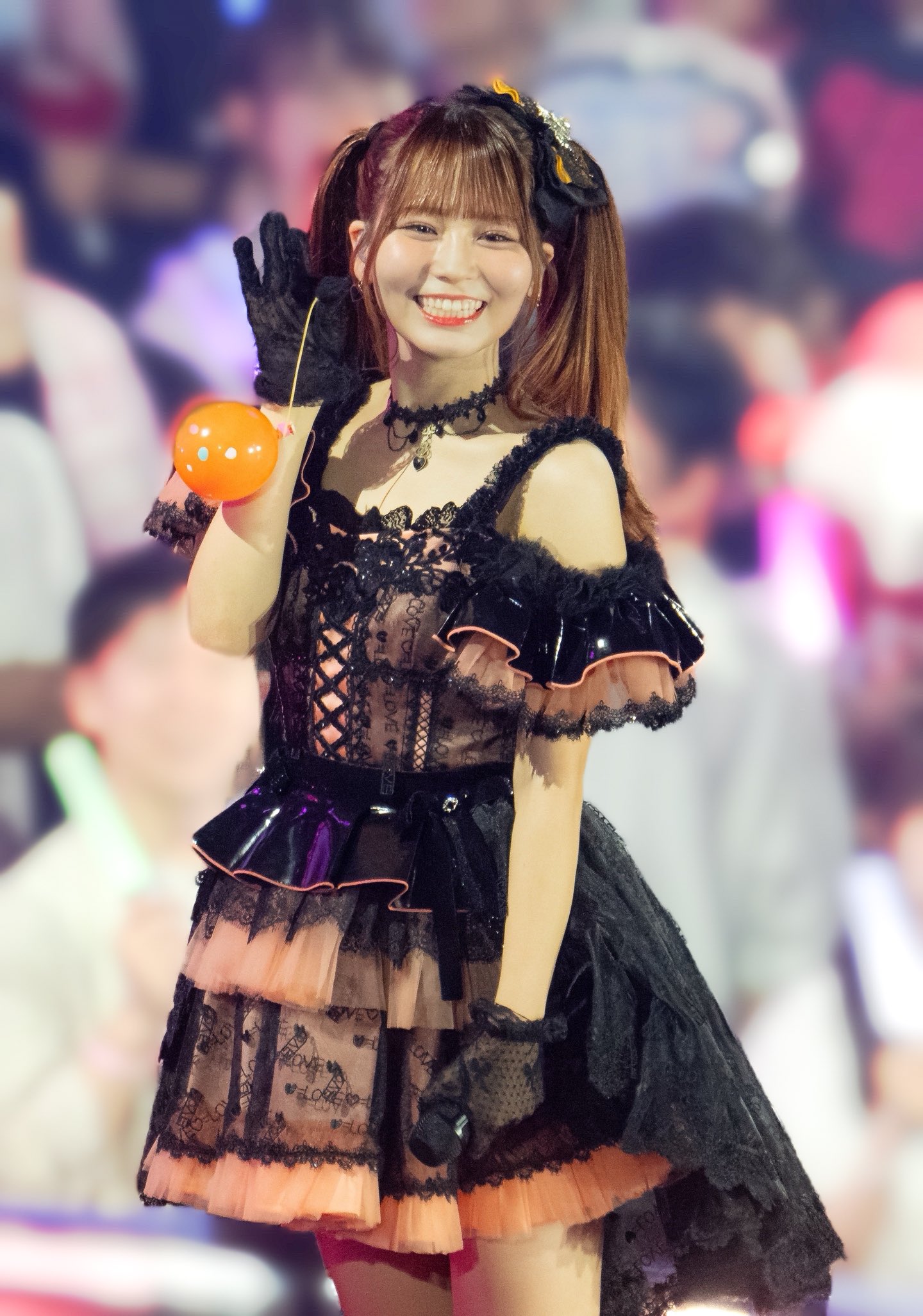 佐々木舞香 直筆 ヒキ 生写真 黒衣装 アリーナ衣装 =LOVE イコラブ