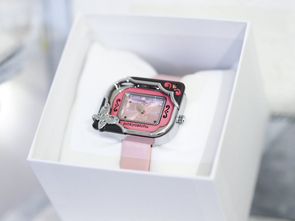 ついにピンキーキャッチュモチーフの腕時計が届いた！！😭🦋🩷 悪の