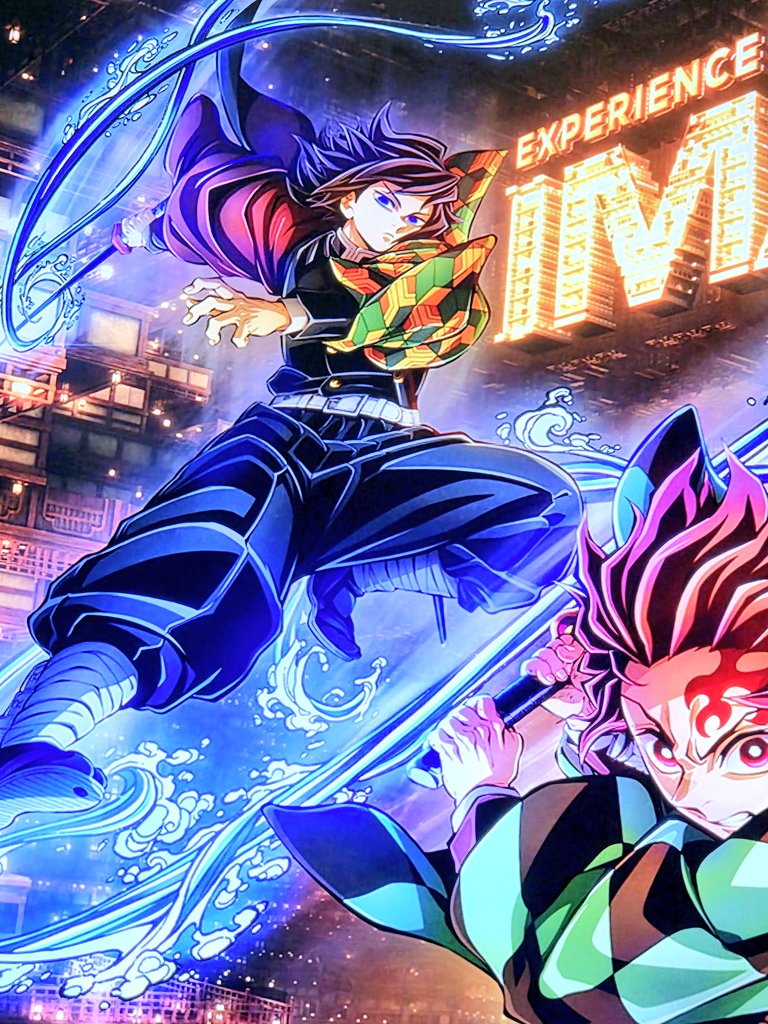 IMAXのキービジュアル、デジタルサイネージのタイミングを伺って、義勇