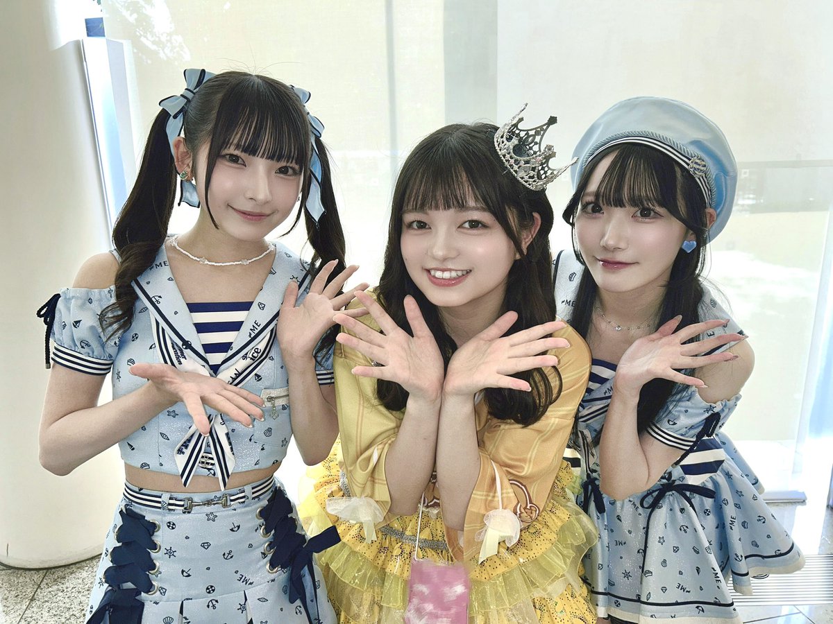 ≠MEさんの永田詩央里ちゃん、本田珠由記ちゃんとお写真撮っていただき