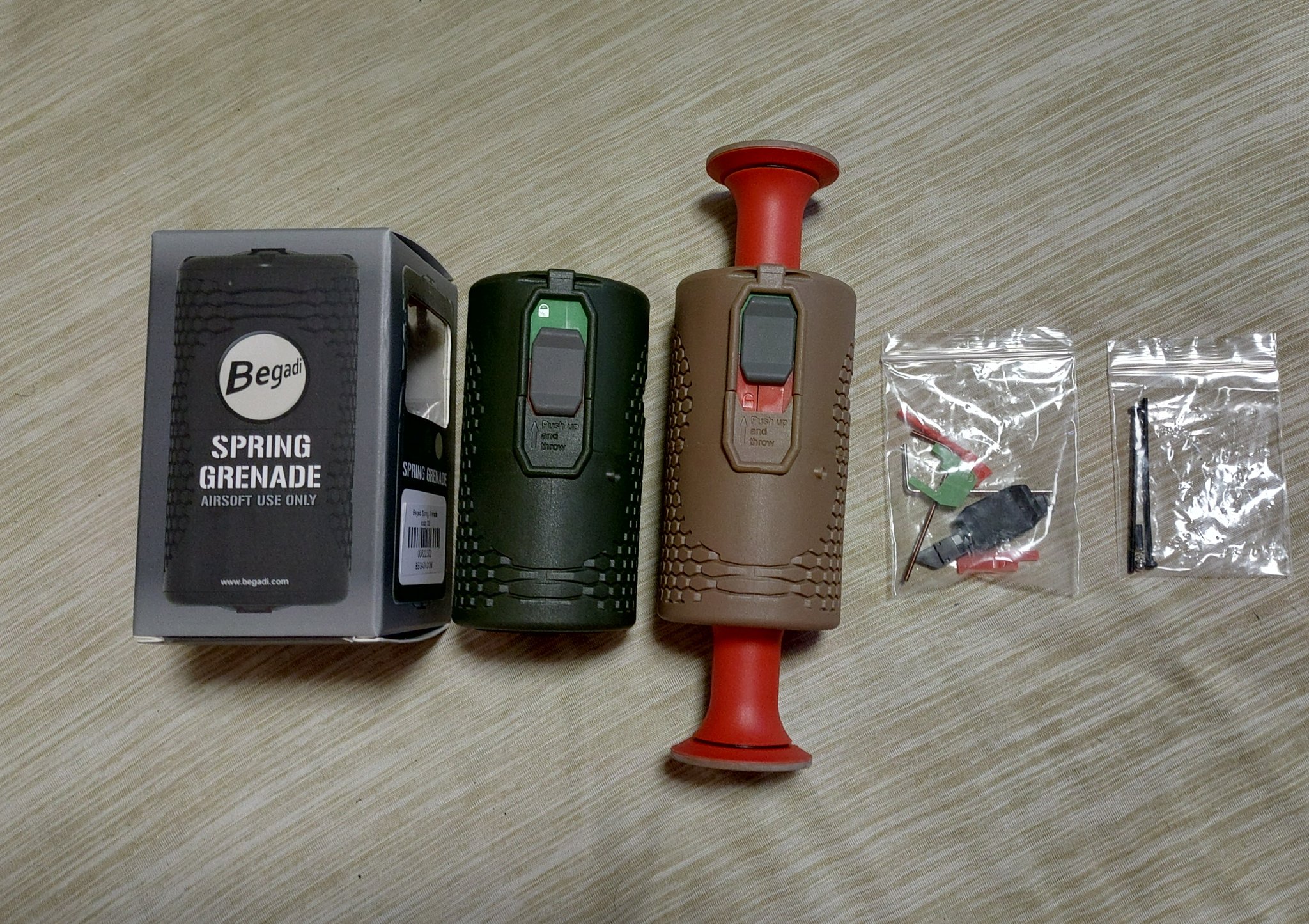 Begadi スプリンググレネード オリーブ Begadi Airsoft Spring Grenade