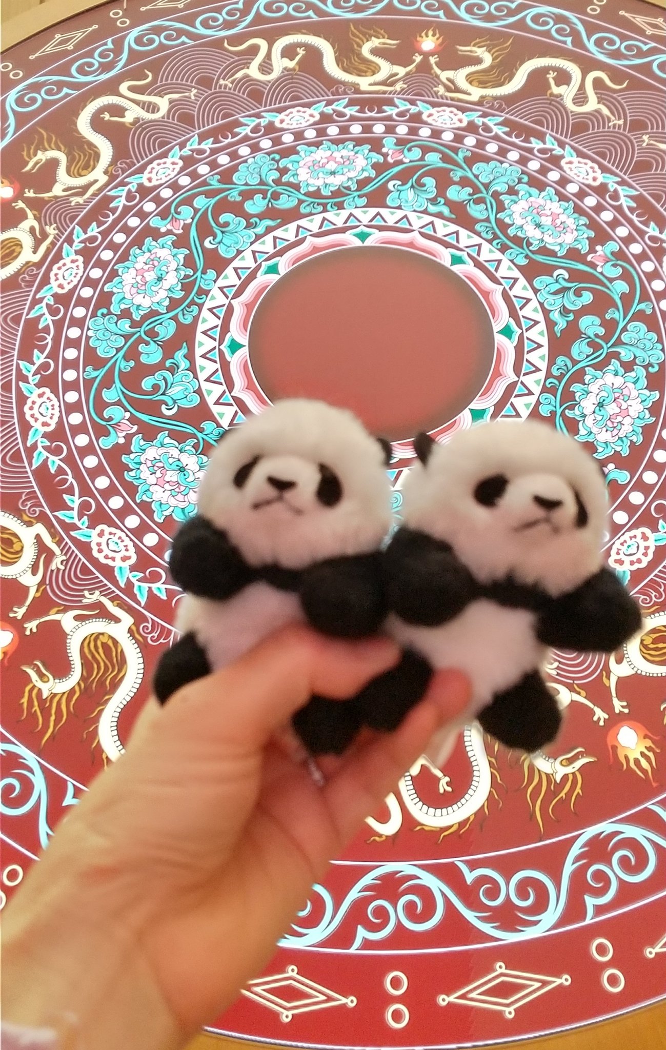 新品❣️ 大阪万博中国館 限定 パンダ ぬいぐるみ 脱着可ストラップ